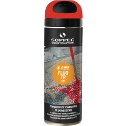 Baustellenmarkierspray FLUO TP neonrot 500ml Spraydose SOPPEC