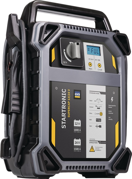 Starthilfegerät SUPERCAP 12/24V 12 V+24V Startstrom 12 V:1800 A,24 V:1500 A