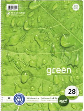 Staufen Collegeblock Green 608510028 DIN A4 70g kar. ws 100Bl