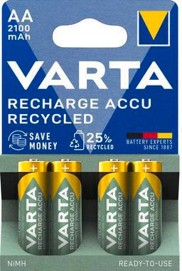 Varta Akku Recycled 56816101404 AA NIMH 2.100mAh 4 St./Pack.