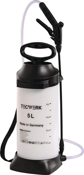 Drucksprühgerät CLEAN FIX F5 Füllinhalt 5l 3bar FPM G.1,6kg TECWERK