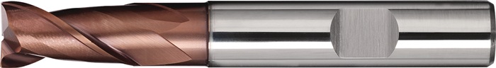 Bohrnutenfräser DIN 6527L TypN D.8mm Einsatz-L.25mm VHM TiAlN HB Z.2 TECWERK
