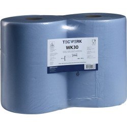 Putztuch WK 30 L.ca.360 mmxB.ca.380mm blau 3-lagig,volumengeprägt TECWERK