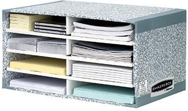 Bankers Box Sortierstation System 08750EU 49x26x31cm grau/weiß