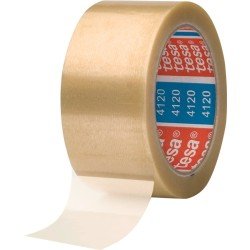 Verpackungsklebeband PVC tesapack® 4120 farblos L.66m B.50mm Rl.TESA