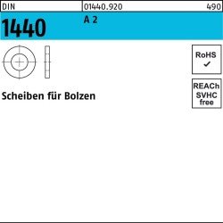 Scheibe DIN 1440 f.Bolzen 25x 40x 4 A 2 50 Stück