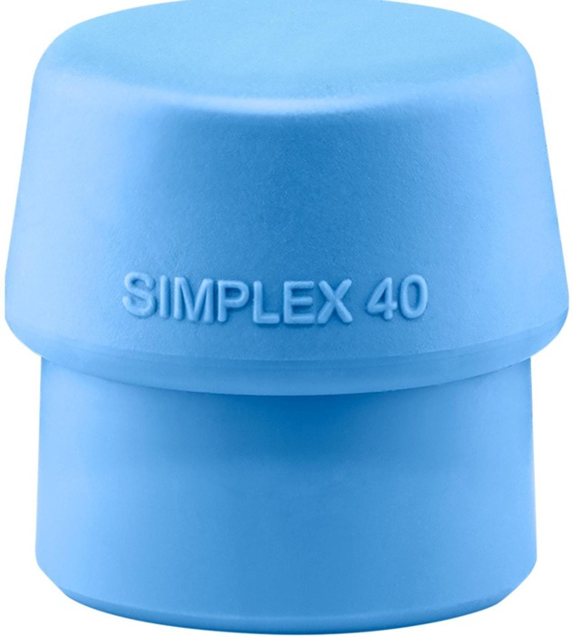 Schonhammerkopf SIMPLEX Kopf-Ø 40mm TPE-soft blau weich HALDER