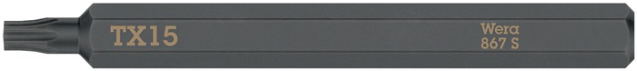 Bit 867 S TORX 15x70mm 1/4 Zoll TORX 15x70mm L.70mm WERA