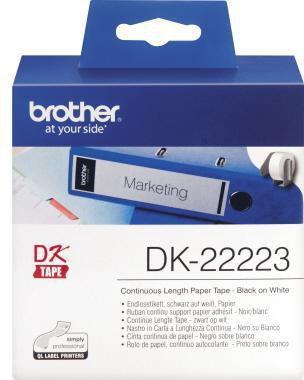 Brother Endlosetikettenrolle DK22223 50mmx30,48m weiß