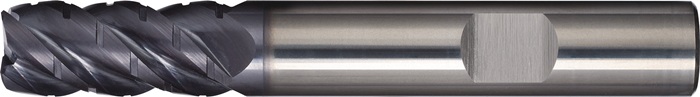 Schaftfräser DIN 6527L Typ NF-UNI D.12mm VHM TiAlN 45Grad HB Z.4 lang TECWERK