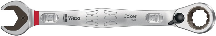 Maulringratschenschlüssel Joker SW 17mm L.225mm umschaltbar,Rings.15Grad WERA