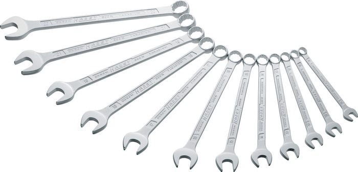 Ringmaulschlüssel-Satz 600N 12-tlg.SW min.10-22mm CV-Stahl HAZET