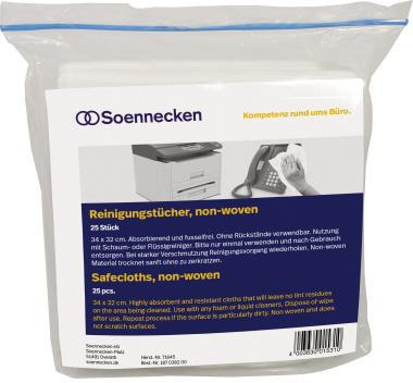 Soennecken Reinigungstuch 71645 trocken 34x32cm 25 St./Pack.