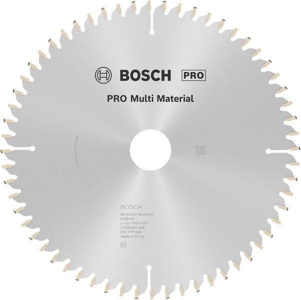 Kreissägeblatt AD 216mm Z.60 HLTCG Bohr.30mm Schnitt-B.2,5mm HM BOSCH