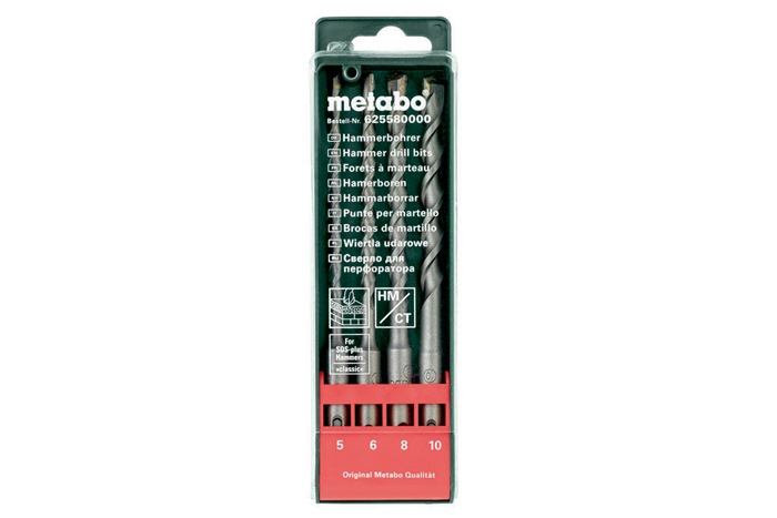 Bohrhammerzubehörset SDS-plus 4teilig Metabo