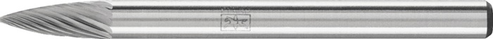 Kleinfrässtift Form K SPG D.3mm Kopf-L.7mm Schaft-D.3mm HM Verz.5 PFERD