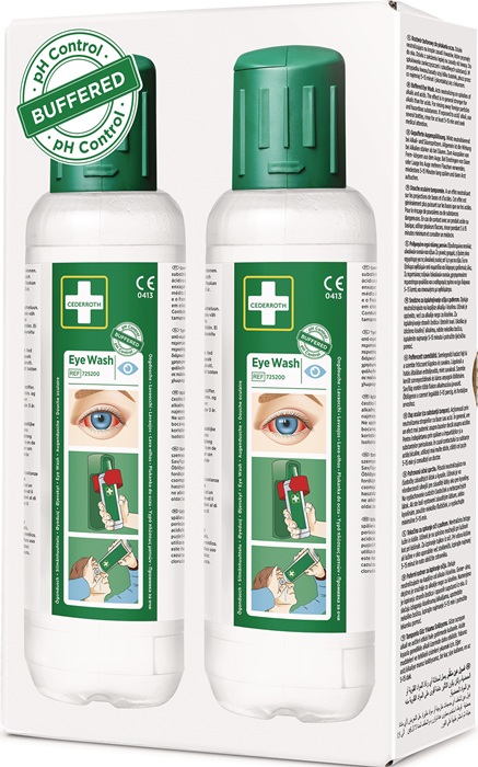 Augenspülflasche 2 x 0,5l DIN EN15154-4 CEDERROTH