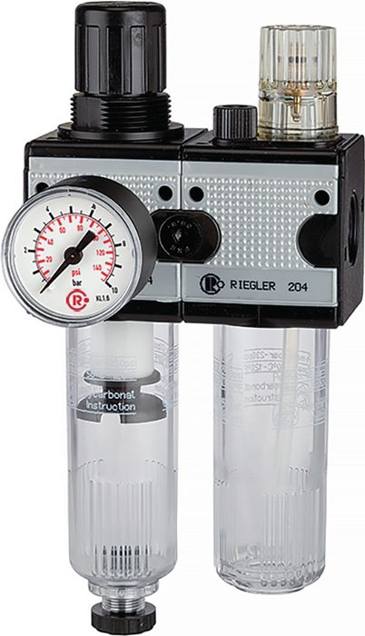 Wartungseinheit MULTIFIX Gew.G 1/2 Zoll HA BG III 2-tlg.5800l/min B.134,8mm