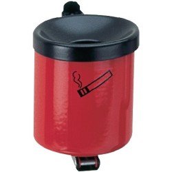 Wandascher Ø150xH145mm rot m.Kippvorrichtung TKG