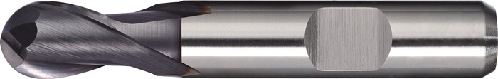 Vollradiusfräser D.4mm Einsatz-L.13mm HSS-Co8 TiCN Weldon Z.2 ext.kurz TECWERK