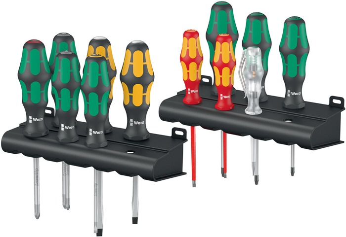 Schraubendrehersatz Kraftform XXL 2 12-tlg.Schlitz/PH/PZD/TX Kraftformgriff WERA