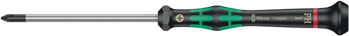 Elektronik-Feinmechanik-Schraubendreher 2050 PH 1 Klingen-L.80mm WERA