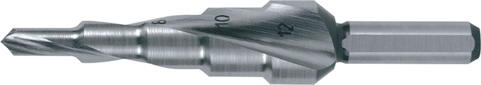Stufenbohrer Bohrber.4-12mm HSS Spiralnut Z.2 Stufen 5 RUKO