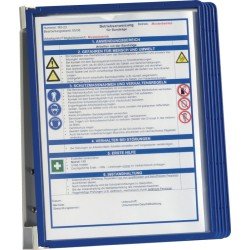 Wandhalter 5 Sichttafeln dunkelblau m.Profilrahmen DURABLE