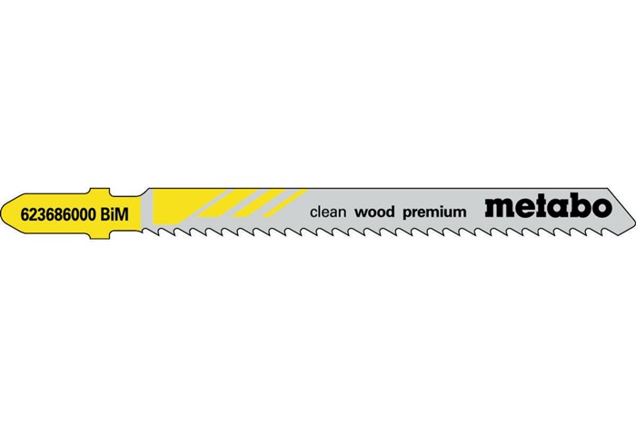 Stichsägeblätter clean wood premium Nutz-L.74mm Zahnt.2,5mm BiMetall Z.geschlif.
