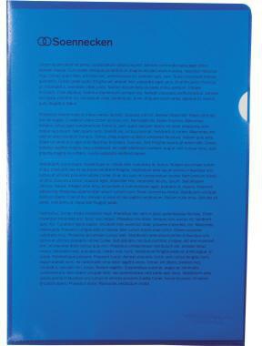 Soennecken Sichthülle 1514 DIN A4 PP blau 100 St./Pack.