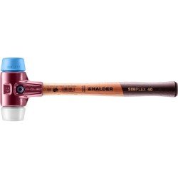 Schonhammer SIMPLEX L.330mm Kopf-D.40mm weich/mittelh.HO TPE-soft blau/Superpl.