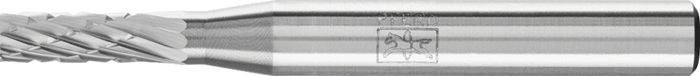 Frässtift ZYA D.4mm Kopf-L.13mm Schaft-D.6mm HM Verz.3 PLUS PFERD
