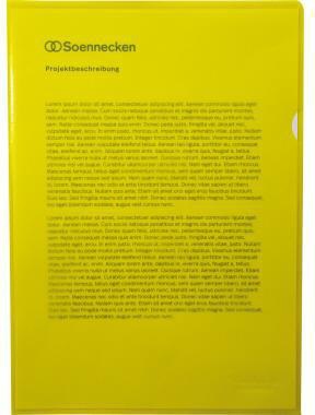 Soennecken Sichthülle 1512 DIN A4 PP gelb 100 St./Pack.