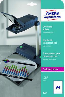 Avery Zweckform Laserfolie 3561 DIN A4 transparent 50 St./Pack.