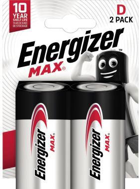 Energizer Batterie Max Alkaline E302306800 D/Mono/LR20 2 St./Pack.