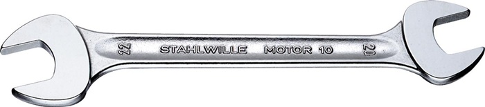 Doppelmaulschlüssel MOTOR 10 10x13mm L.170mm verchr.STAHLWILLE