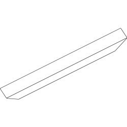 Abdeckp.OL 90 silber L.3000mm GEZE