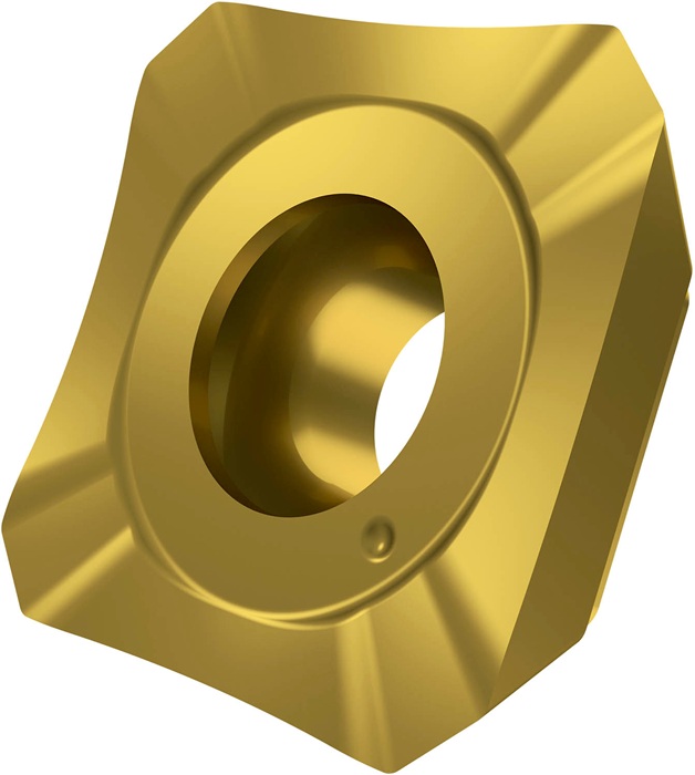 Fräswendeschneidplatte ISO SEET 09T3AFEN:M8330 D.3,5mm PVD beschichtet Gold