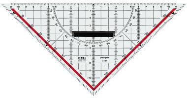 M+R Zeichendreieck 23250100 25cm Skala rot