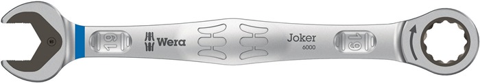 Maulringratschenschlüssel Joker SW 19mm L.246mm ger.WERA