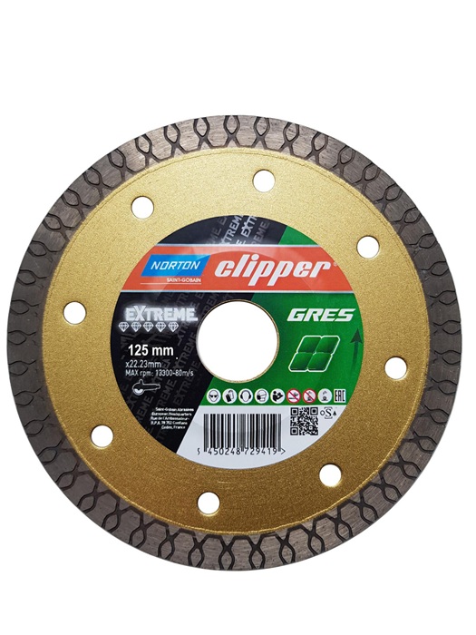 Diamanttrennscheibe Extreme Gres D.125mm Bohr.22,23mm Seg.-B.1,3mm