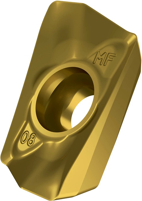 Fräswendeschneidplatte ISO ADMX 160608SR-MF:M8340 D.4,5mm PVD beschichtet Gold