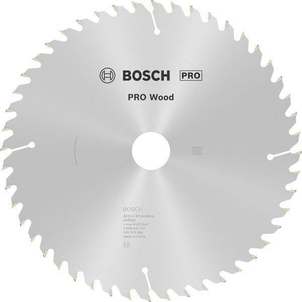 Kreissägeblatt PRO Wood AD 235mm Z.48 WZ Bohr.30mm Schnitt-B.2,8mm HM BOSCH