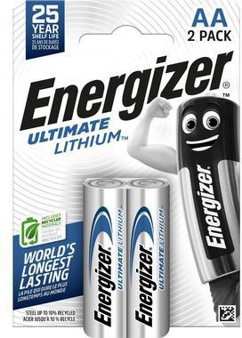 Energizer Batterie Ultimate Lithium 639154 AA Mignon L91 2 St./Pack.