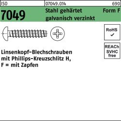 Blechschraube ISO 7049 LIKO Zapfen/PH F 4,8x16-H Stahl geh.galv.verz. 500St.