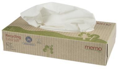 memo Kosmetiktuch Recycling Extra Soft H1067 2lg. 100St.