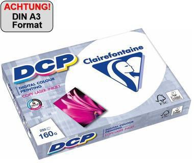 Clairefontaine Farblaserpapier DCP 1843C DIN A3 160g ws 250 Bl./Pack.
