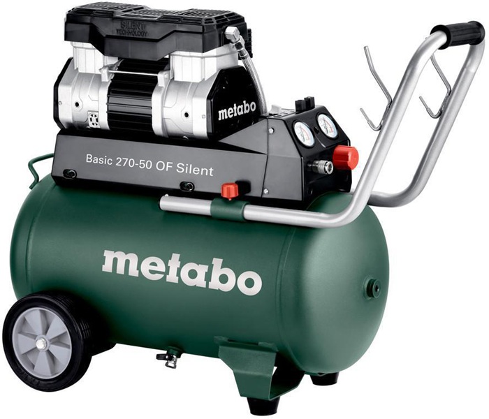 Kompressor Basic 270-50 OF Silent 250l/min 10bar 1,5 kW 50l METABO