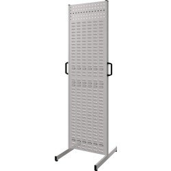 Stellwand H1870xBxT590mm 1 Kombi-Loch-/Schlitzplatte RAL 7035 KAPPES