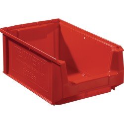 Sichtlagerkasten L350/300xB210xH140mm PE rot TECWERK